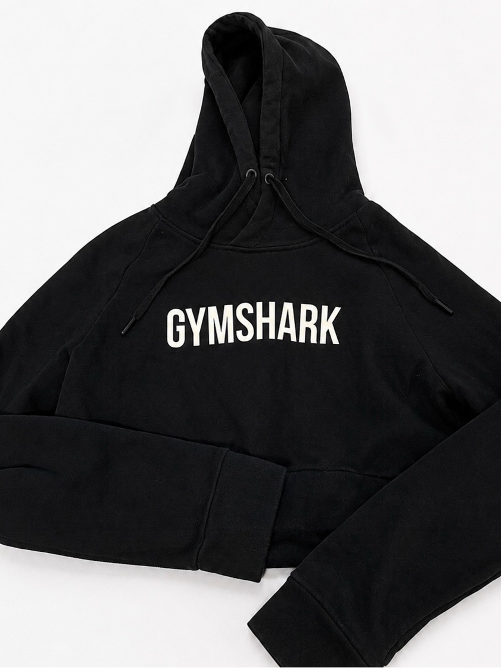 Gymshark Black Hoodie with White Logo